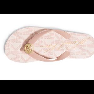 NEW Michael Kors Pink Flip Flops size 11